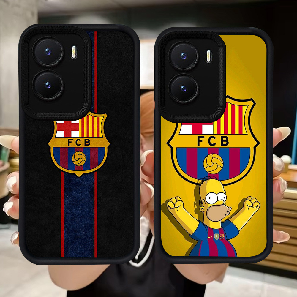Q102 FC-Bacelona soft Casing สําหรับ VIVO Y35 IQOO Z9X Y01 Y01A Y55 Y75 Y56 Y15a Y16 Z9 Y15s Y22s Y2
