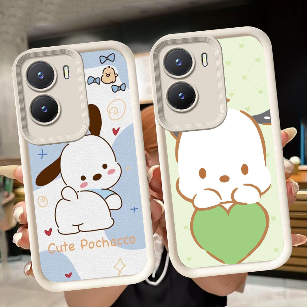 ปลอกอ่อนสําหรับ VIVO Y16 Y75 Y15a Y22 Y22s Y35 Y56 Y15s Y01 Y01A IQOO Z9X Y55 Z9 5G 13 Z10 T4 สีขาว 