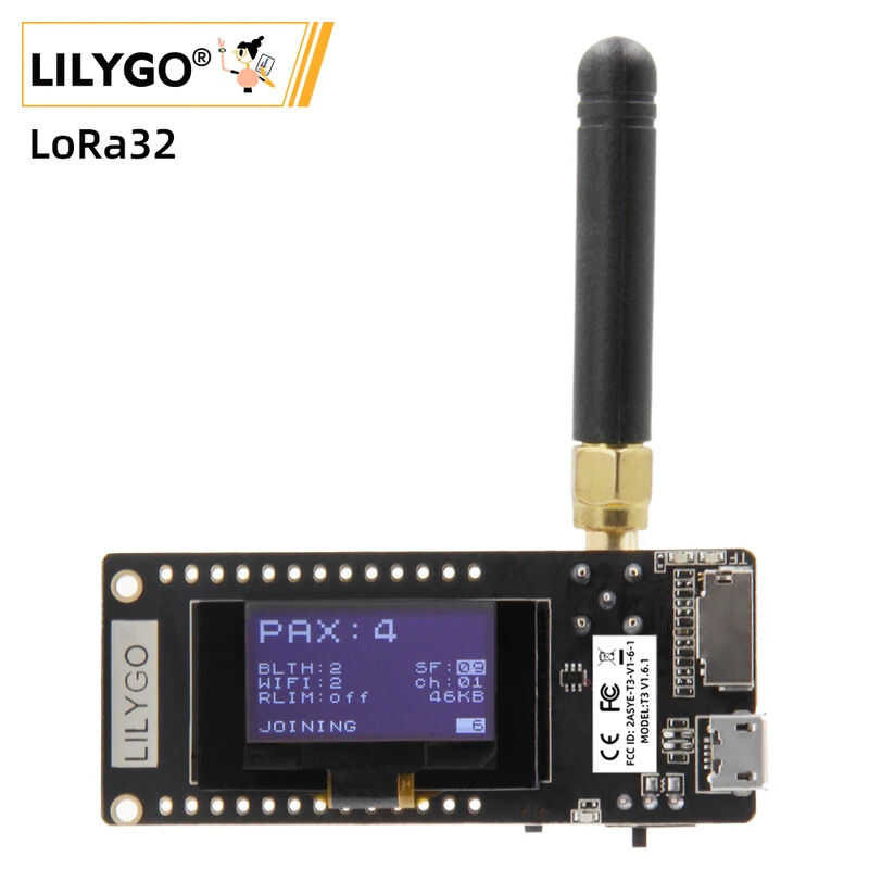 ❤ Lilygo®Ttgo Lora32 V2.1 _ 1.6รุ่น433/868/915Mhz Esp32 Lora OLED 0.96นิ้ว SD การ์ดบลูทูธ WIFI