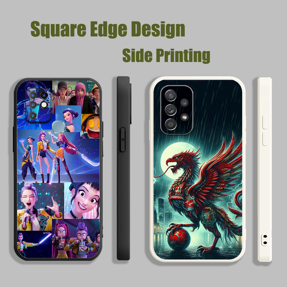 เคสสําหรับ Samsung A03 A13 A23 A33 4G 5G Liverpool fc FXT08 เคสโทรศัพท์ขอบสี่เหลี่ยม