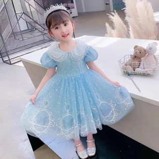 เสื้อผ้าเด็กสําเร็จรูปสําหรับเด็กผู้หญิงชุดเจ้าหญิงฤดูร้อนพิ…