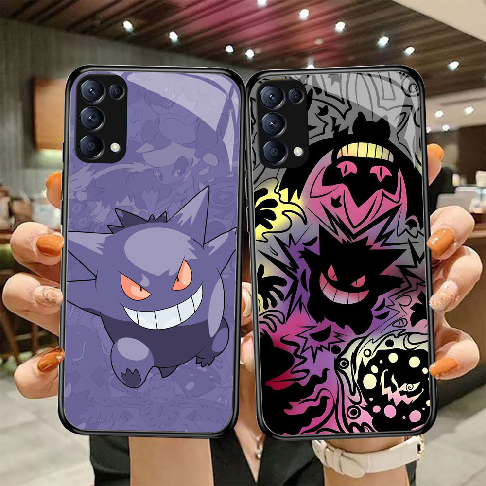DF-97 Pokémon Gengar TPU HD Glass Casing สําหรับ OPPO Reno 6Z 6 5 4 3 A91 F15