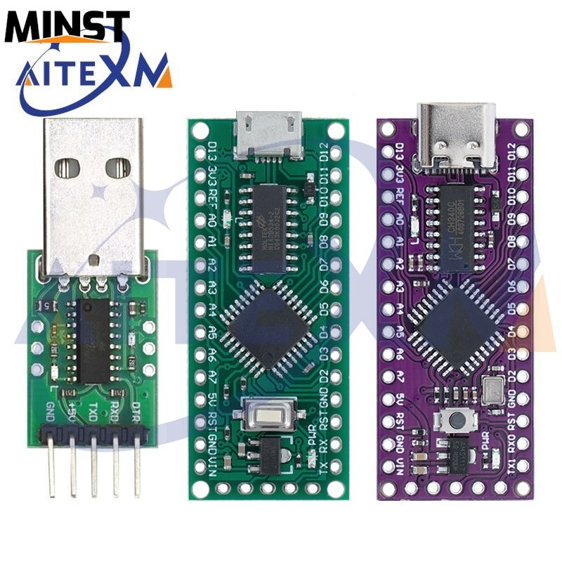 10PCS LGT8F328P-LQFP32 MiniEVB TYPE-C MICRO USB เปลี่ยน Nano V3.0 LGT8F328P HT42B534-1 SOP16