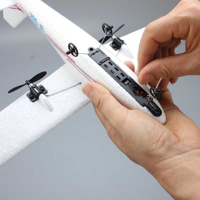 ➧ 2.4G RC เครื่องร่อนปีกคงที่เครื่องบิน DIY รุ่น Qf002 ไฟฟ