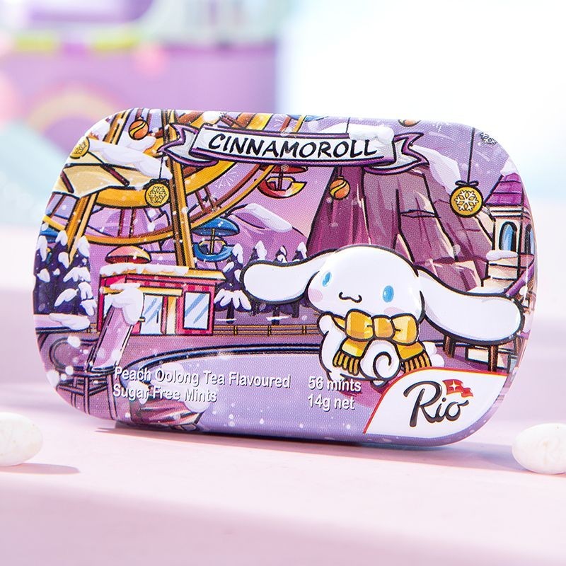 Rio Sanrio ลูกอมแบรนด์ร่วม 14g ของขบเคี้ยวขนาดเล็กอินเทอร์เน็ตคนดัง Candy นักเรียน Anti-Sleep Tea L