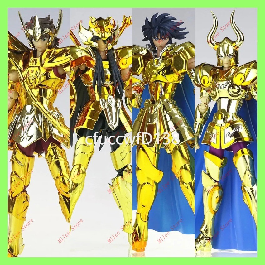 a CS รุ่น Saint Seiya Myth Cloth EX ราศีธนู Aiolos/มังกร Shura/Gemini Saga/ Libra Dohko Action Figu