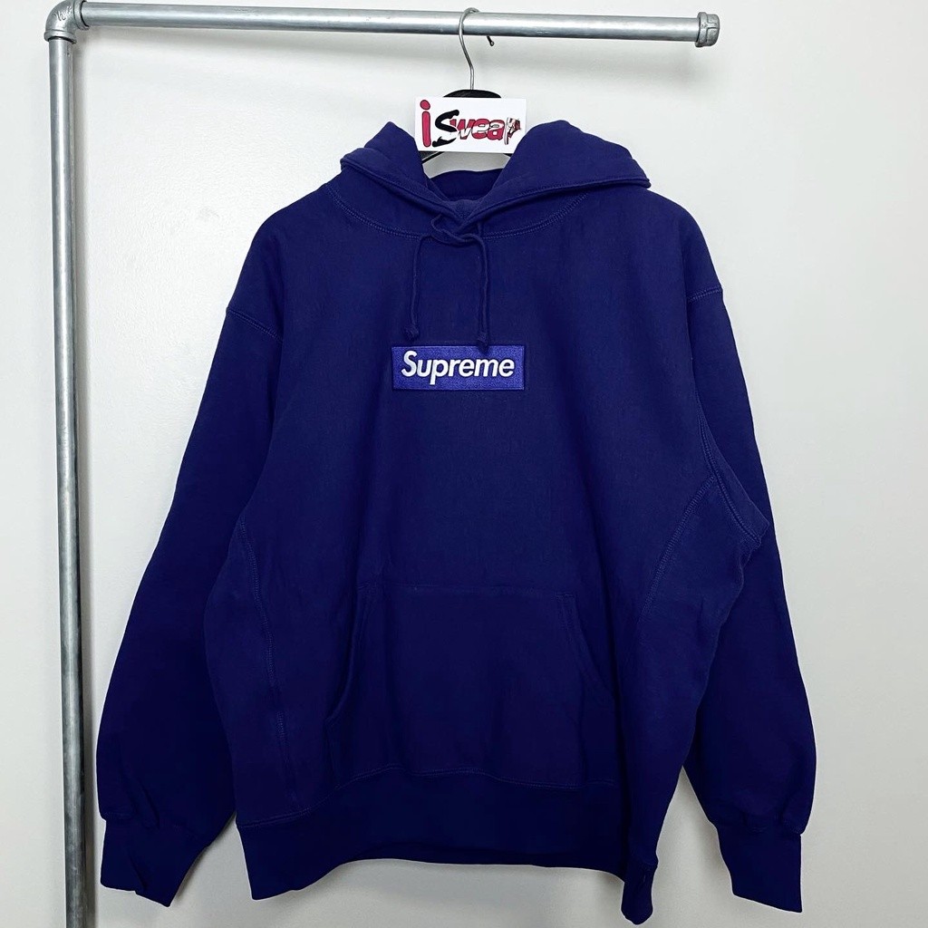 ♞,♘,♙เสื้อฮู้ดดี้ Supreme Box logo Hoodie ไซส์ M (ของแท้) vgt