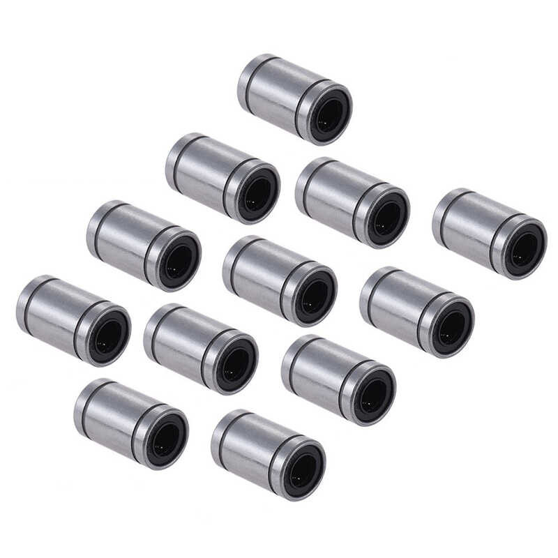 12 2A7 ชิ้น Lm8uu Lm6uu Lm10uu Lm16uu Lm12uu Earsleeve 8Mm CNC 3D ชิ้นส่วนเครื