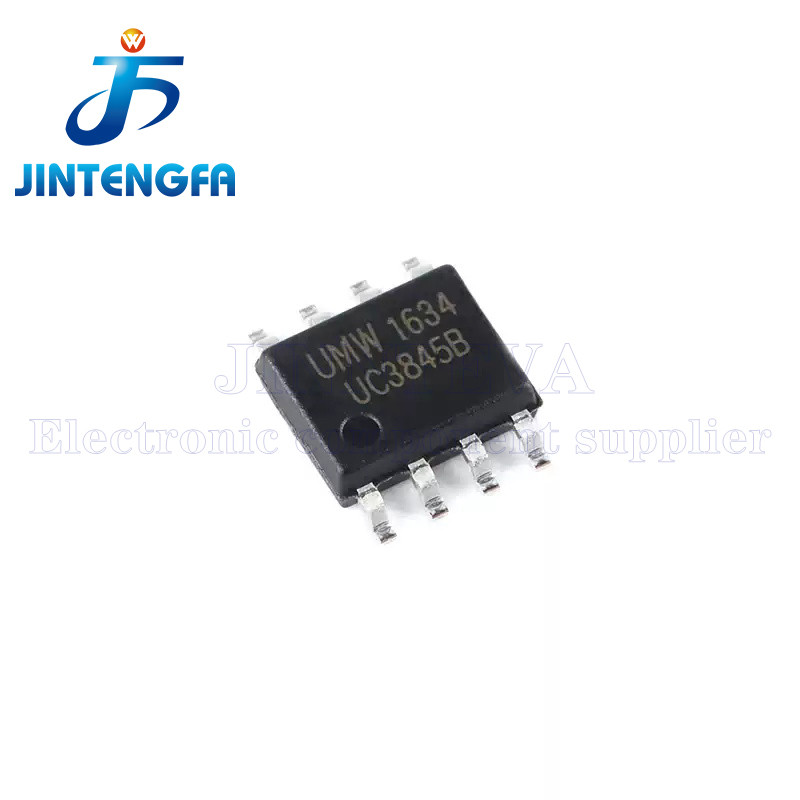10PCS UC3845B SOP-8 PWM Controller Offline DC-DC Converter ชิปยี่ห้อใหม่แท้
