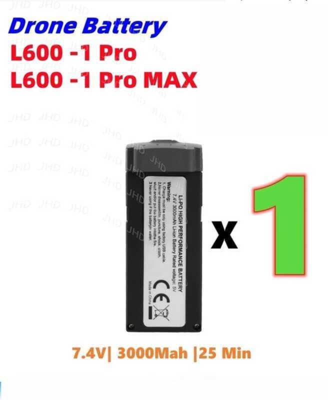 ▥ JHD LYZRC เดิม PRO MAX 7.4V 3000Mah 25Min แบตเตอรี่ Fly สําหรับ L600-1 Drone แบตเตอรี่ขายส่ง