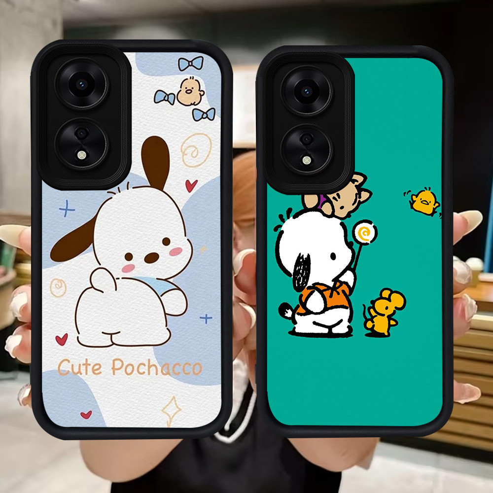 Q6 Pochacco soft Casing สําหรับ OPPO A38 A18 A58 A98 A17 A60 A17K A78 5G