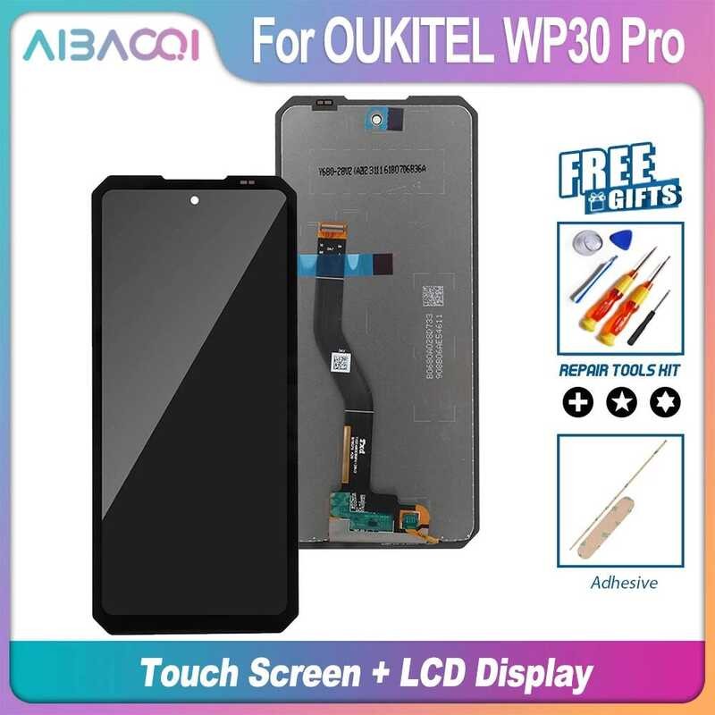 ▥ ใหม่เอี่ยมหน้าจอสัมผัสสำหรับ + อะไหล่ชุดประกอบจอแสดงผล สำหรับ Oukitel Wp30 Pro LCD