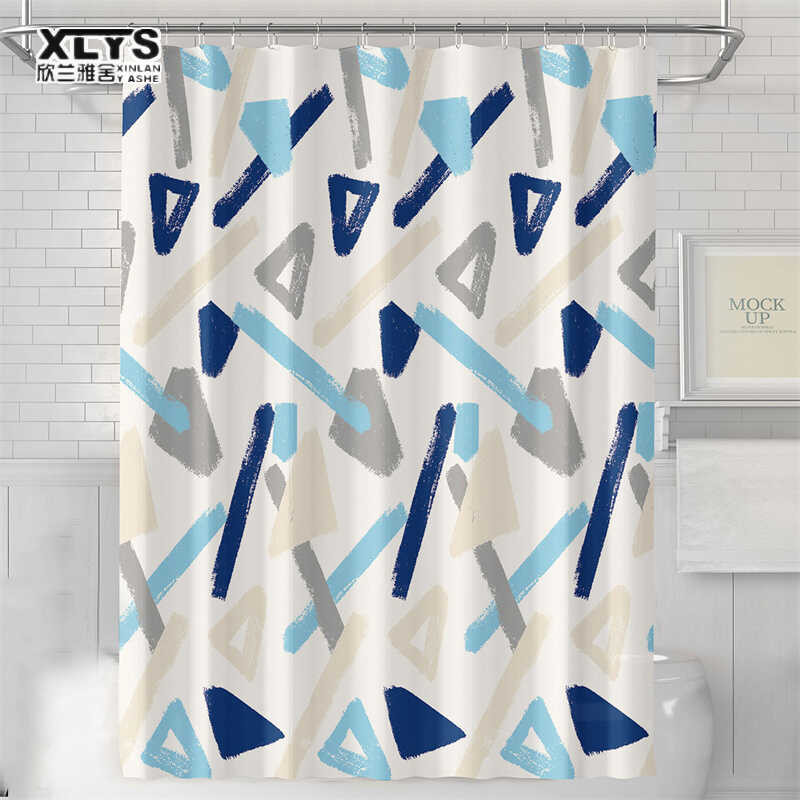 LY PEVA Shower Curtain Thickened Waterproof Curtain Tongyong Curtain Bathroom Bathroom Shower Curta