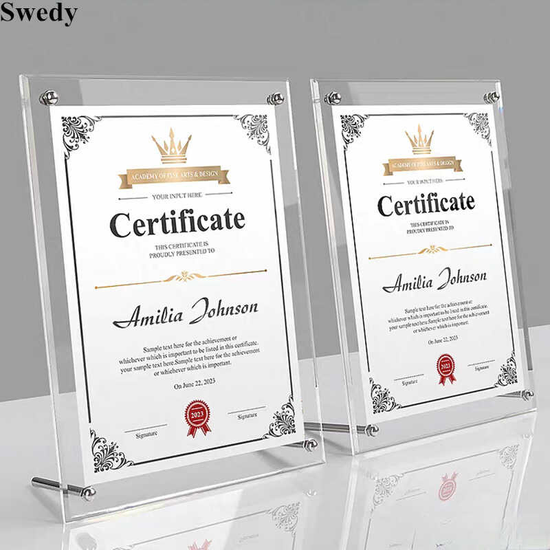 LY Espositore Da Tavolo Acrilico 240X330mm A4 Esitore Da Tavolo 8.5X11รูปภาพ Pollici รูปภาพเอกสารภา