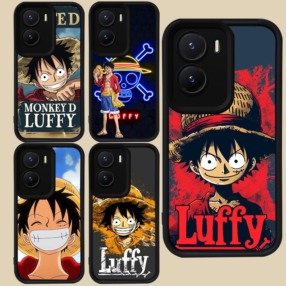 ปลอกสีดําสําหรับ VIVO Y16 T4 IQOO 13 Z10 Z9X Y35 Z9 Y75 Y55 Y22s Y01 Y15a Y15s Y56 Y22 5G R68 One Pi