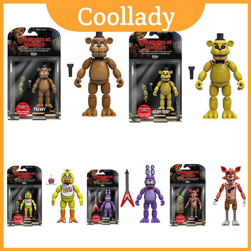 Fnaf Funko Five Nights ที่สะดุดตา At Freddys Action Figure Golden สําหรับจอแสดงผล Freddy
