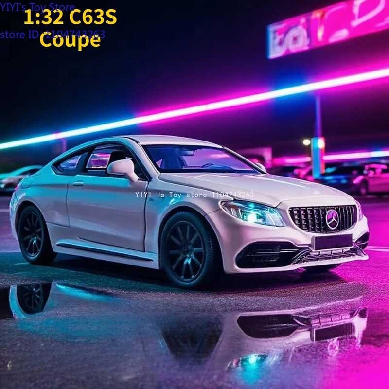 1:32 C63s Coupe Alloy Car Model Diecast Metal Toy Vehicles Car Model Collection Simulation Sound An
