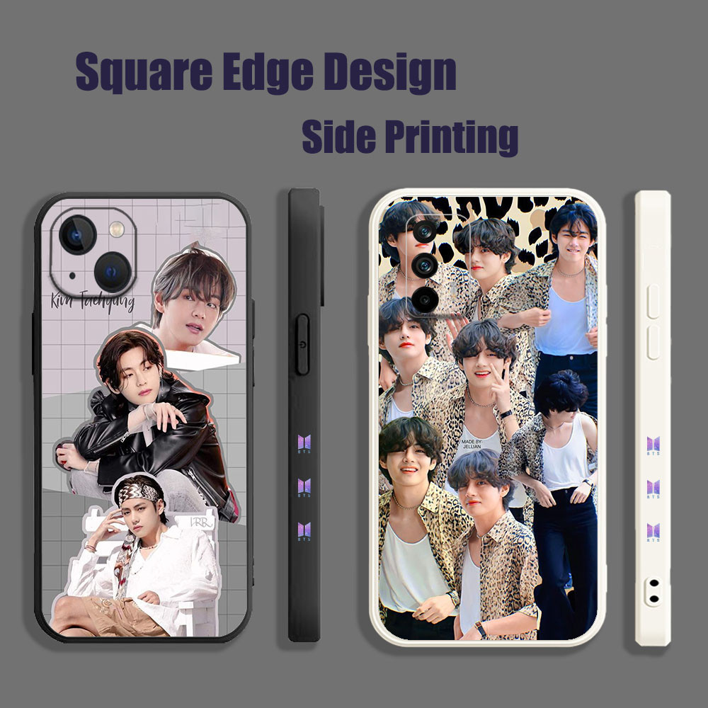 เคสสําหรับRealme C11 C12 C15 5i 5s C21Y 6i bts taehyung RTT05 เคสโทรศัพท์ขอบสี่เหลี่ยม