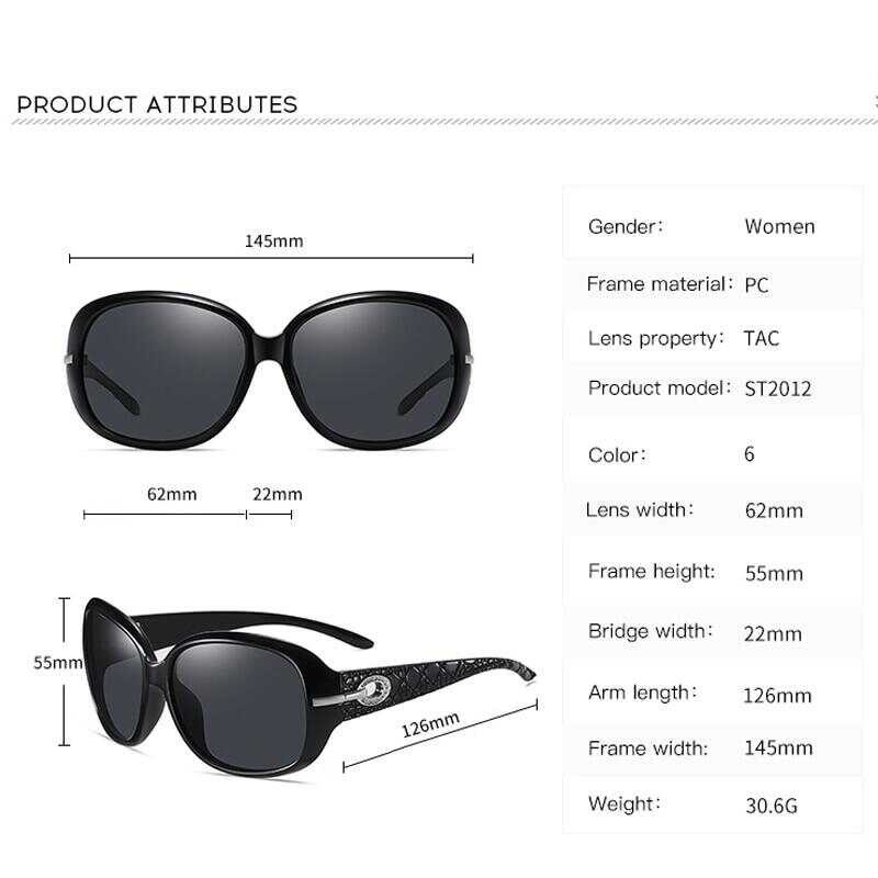 Sunglasses Women Polarized Uv400 Gradient Lens Fashion Ladies Vintage Sun Glasses Outdoor Retro Ey