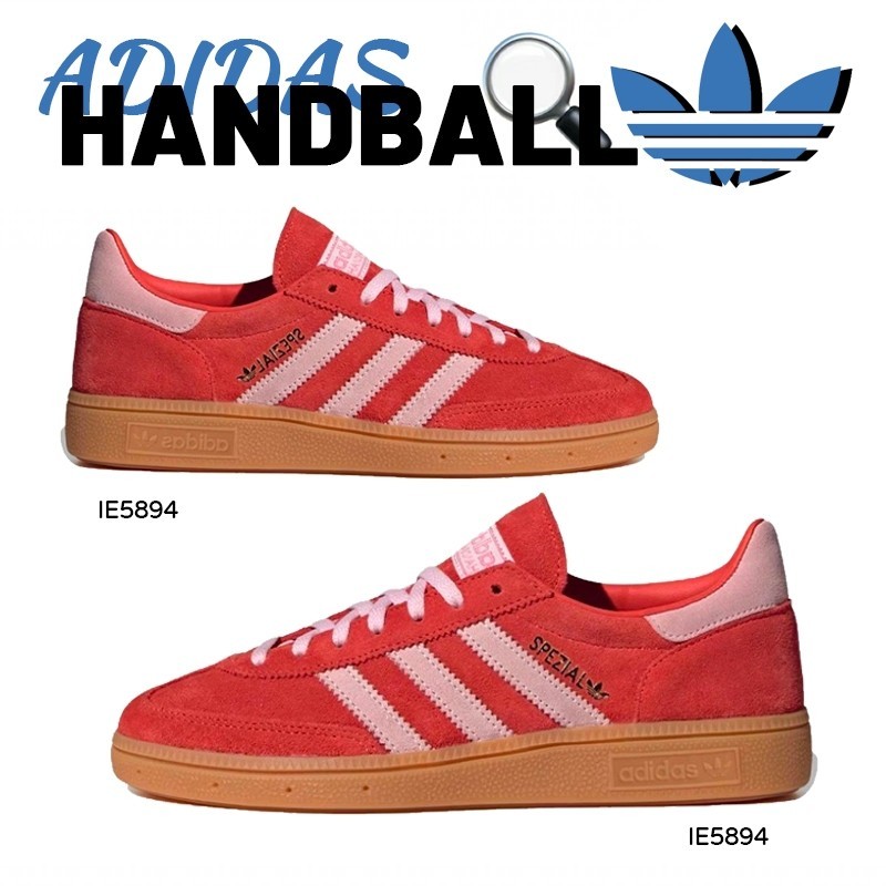 ฟิกเกอร์  ของแท้100% รองเท้าผ้าใบ ADIDAS ORIGINALS HANDBALL SPZL IE5894 (Orange) sneakers