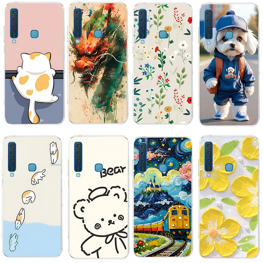 เคสสําหรับ Samsung galaxy A9 2018/A9S/A9 STAR PRO/A920F ซิลิโคนนุ่ม TPU พิมพ์ฝาครอบโทรศัพท์