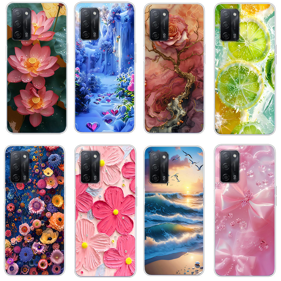 ปลอกสําหรับ oppo A55 5G/A53S 5G/A55S/A56 5G Soft Case TPU พิมพ์ฝาครอบโทรศัพท์