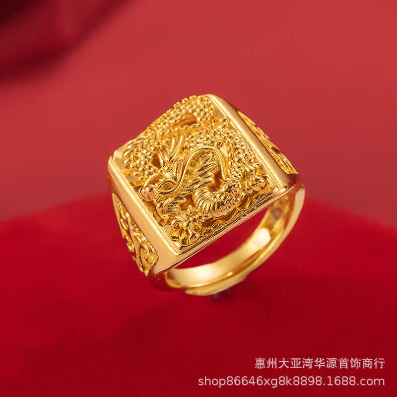 ตรงทองแดงชุบเวียดนามทรายทองผู้ชาย T - Gao แฟชั่นบูติกหนาทองแหวน Dalong