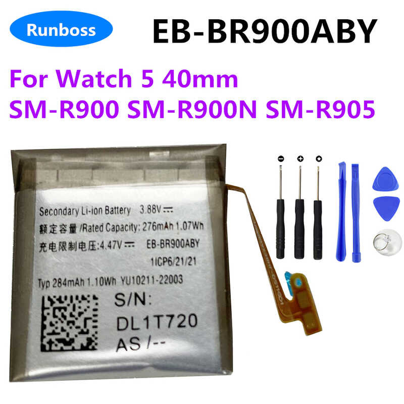 เรียกใช้แบตเตอรี่ทดแทน 9 EB-BR900ABY 276mAh ใหม่สำหรับ Samsung Wa