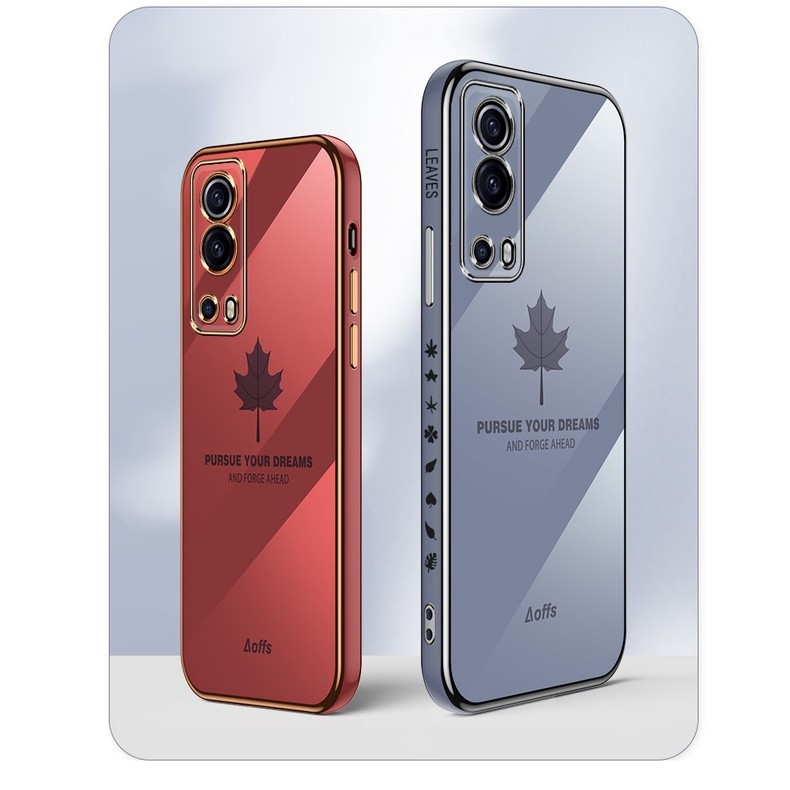 เคส VIVO Y72 5G เคส VIVO Y52 5G เคสโทรศัพท์มือถือลายใบเมเปิ้ลสําหรับ FY