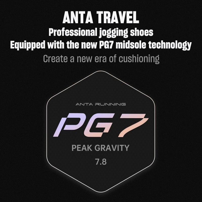 Anta Travel PG 7 รองเท้าวิ่งผู้ชาย แผ่นรองรับแรงกระแทก พื้นนุ่ม สวมใส่สบาย สำหรับกีฬา 122435546