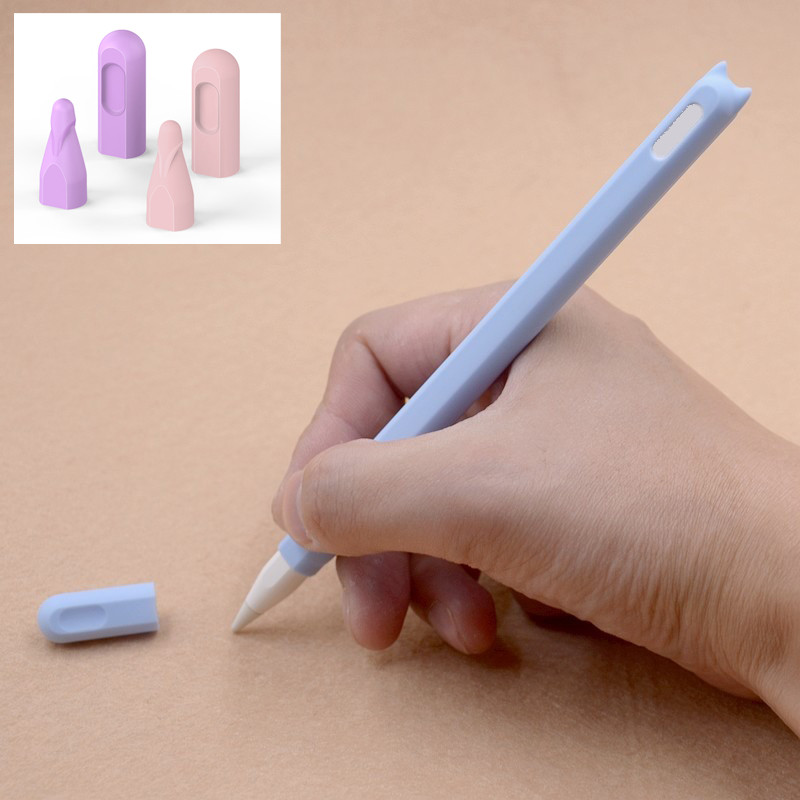 เคสซิลิโคนสําหรับ iPad Apple Pencil Pro 2 รุ่น Soft Sleeve 2nd Gen ที่ใส่ปากกาแฟชั่นธุรกิจคลาสสิก Anti-drop Non-slip Protector Cover