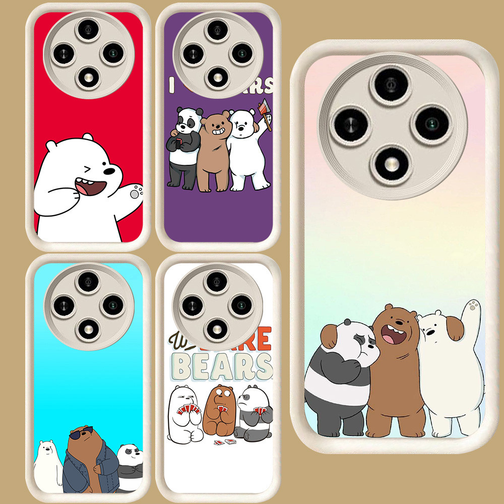 R107 We-Bare-Bears สําหรับ Xiaomi Redmi POCO X7 X3 NFC C61 14C A3 C75 A3X Pro 5G สีขาว