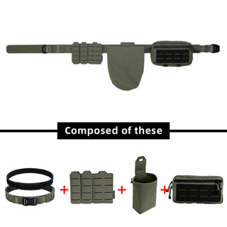 IDOGEAR ชุดเข็มขัดยุทธศาสตร์ MOLLE 556 กระเป๋านิตยสาร 9 มม. …