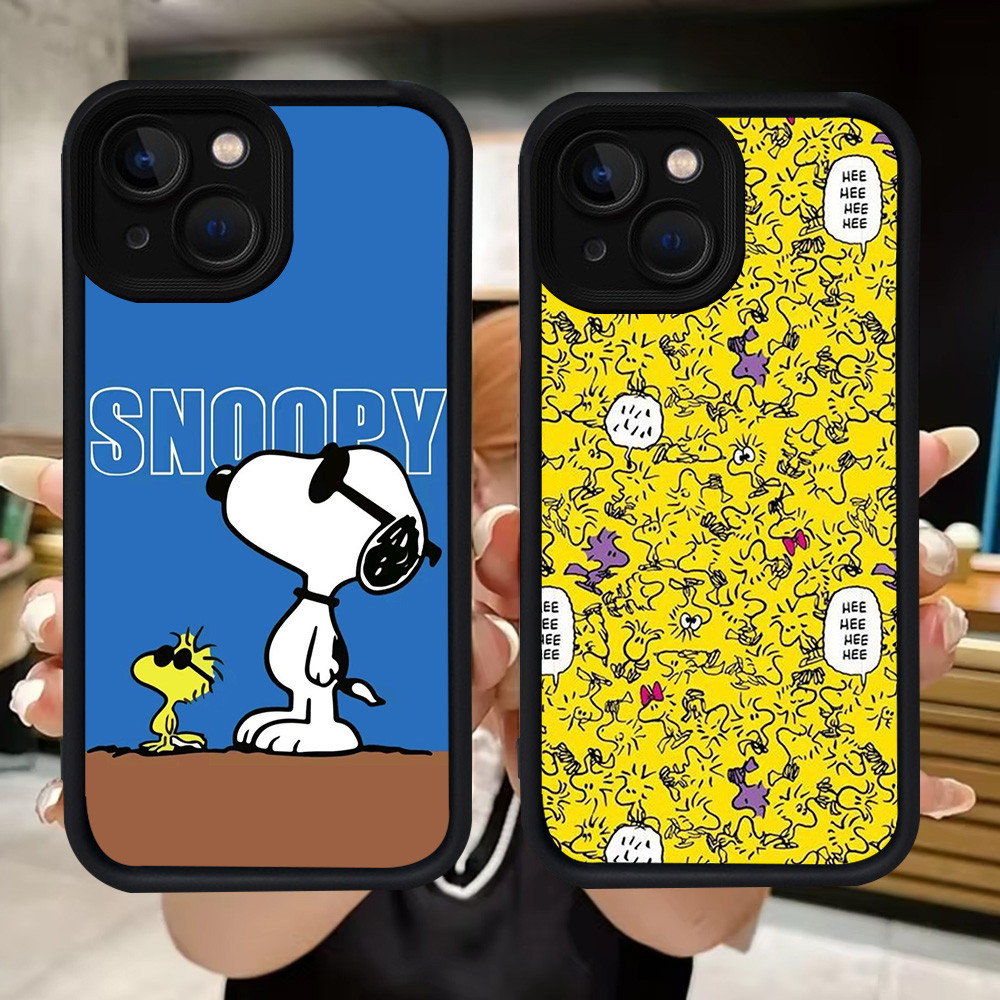 Q43 Woodstock soft Casing สําหรับ iPhone 14 7 13 6s 6 8 Pro Max Plus