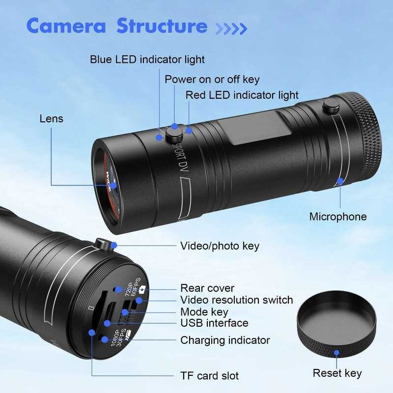 กล้องติดหมวกกันน็อค F9 Action Camera Full HD 1080P สำหรับจักรยานและมอเตอร์ไซค์ thumbnail 7