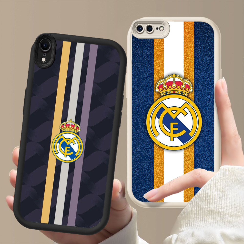 ปลอกกันกระแทกสําหรับ iPhone XR X XS 6 7 8 Max Plus FF-29 real madrid Fc