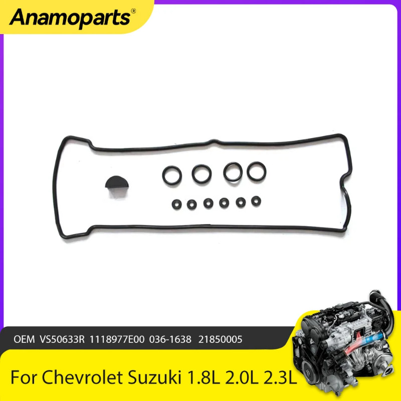 ชิ้นส่วนเครื่องยนต์ฝาครอบวาล์วปะเก็น Fit 1.8 2.0 2.3 สําหรับ Chevrolet Tracker Suzuki 1.8L 2.0L 2.3L