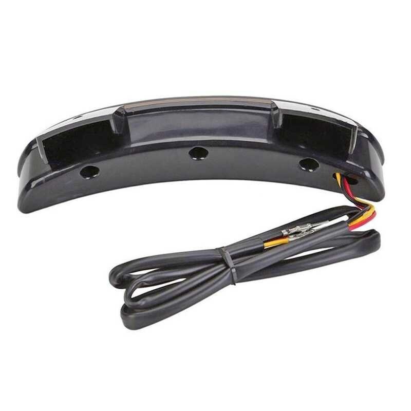 EASYAND LED Tail Motorcycle Rear Fender Edge Brake Light For Harley Touring Sportster XL 883 1200 C