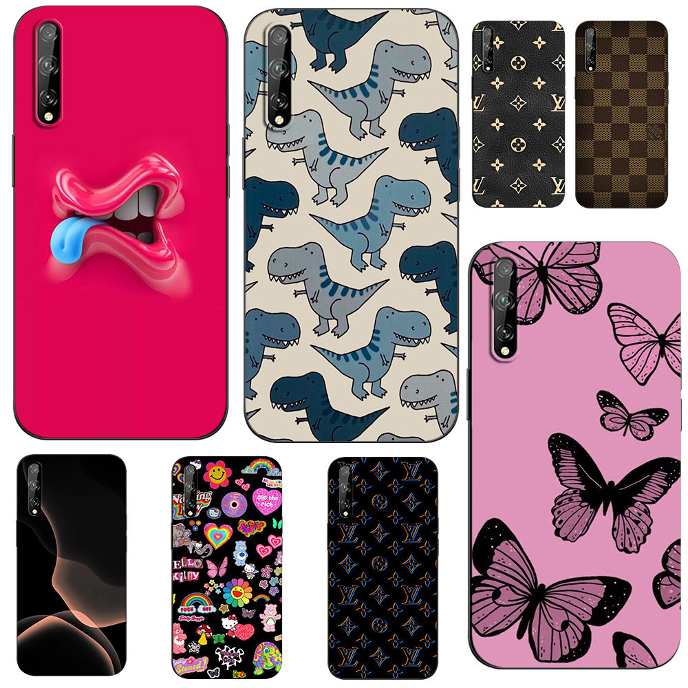 สําหรับ Huawei Y8P กรณีซิลิคอนโทรศัพท์ปกหลังสําหรับ Huawei y8p 2020 Y 8P AQM-LX1 huaweiy8p สีดํา tpu