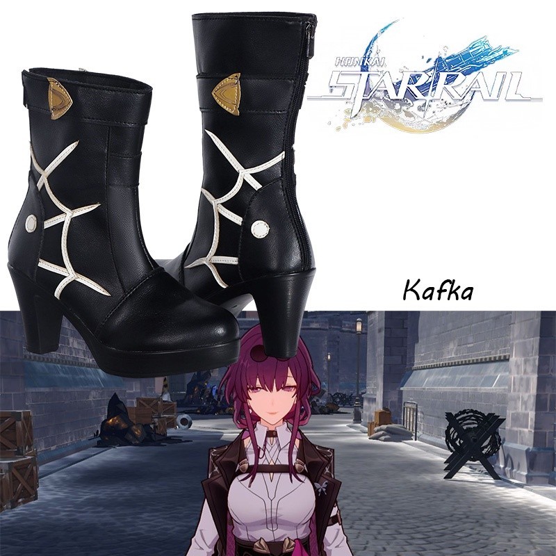 รองเท้าคอสเพลย์ Honkai Star Rail Kafka Comic Con And Fan Expo