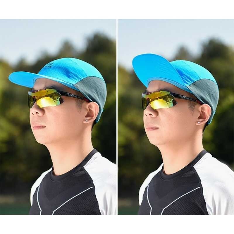 Sports Sun Visor Cap Adjustable Fast Dry Hat For Running Hiking Marathon Golf Fishing Cycling