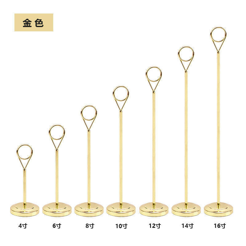 🔥ของแท้🔥 Wedding Banquet Seat Card Table Card Stainless Steel Table Number Plate Desktop Banquet