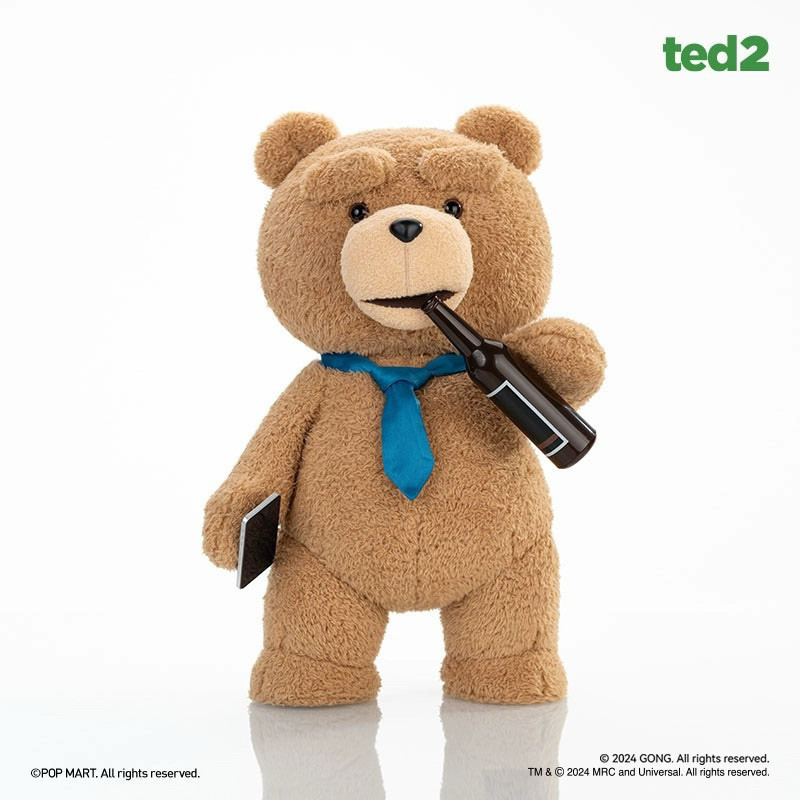 【พร้อมส่ง】POPMART x GONE TED2 Teddy Bear movable plush doll 1/2 30cm high