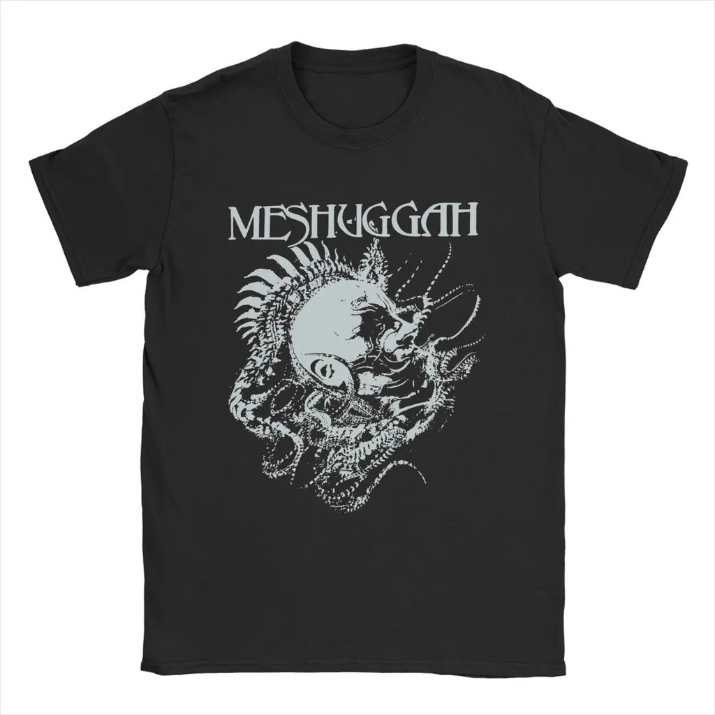 เสื้อยืดผู้ชาย Koloss Extreme Metal Band Meshah Vintage Pure Cotton Tee เสื้อแขนสั้น T เสื้อ Crewnec