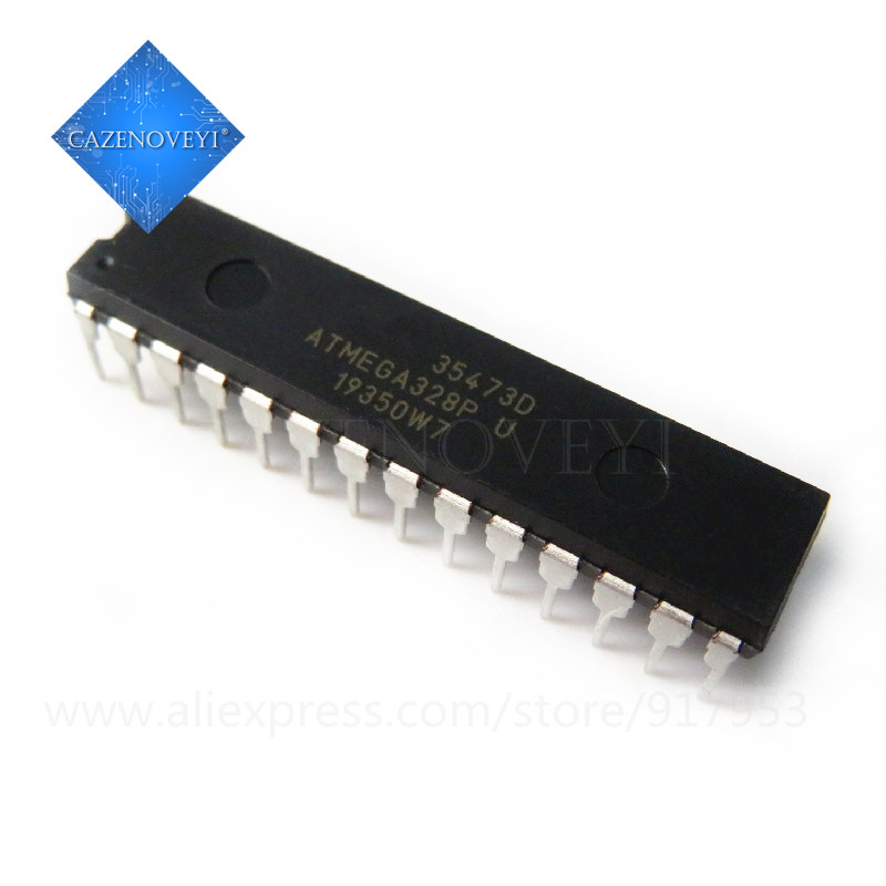 1 ชิ้น/ล็อต ATMEGA328P-PU ATMEGA328P-U ATMEGA328P DIP-28 IC ในสต็อก