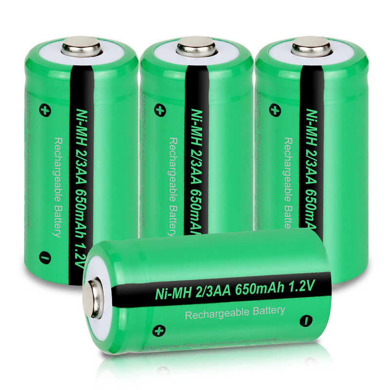 10Pc 52E PKCELL 2/3แบตเตอรี่ AA Ni-Mh 1.2V Nimh แบตเตอรี่แบบชาร์จไ