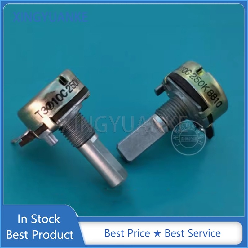 5 ชิ้น/ล็อต 16 ประเภทเดี่ยว Potentiometer 10C250K ความยาวครึ่งเพลา 20MMF C250K