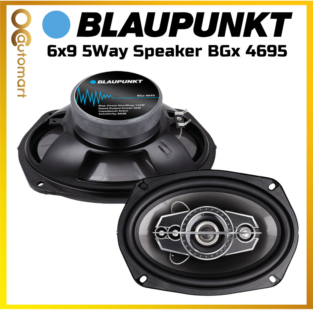 Baupunkt 6x9 BGx4695 5 Way Coxial Car Speaker 6" x 9" ลําโพงติดรถยนต์