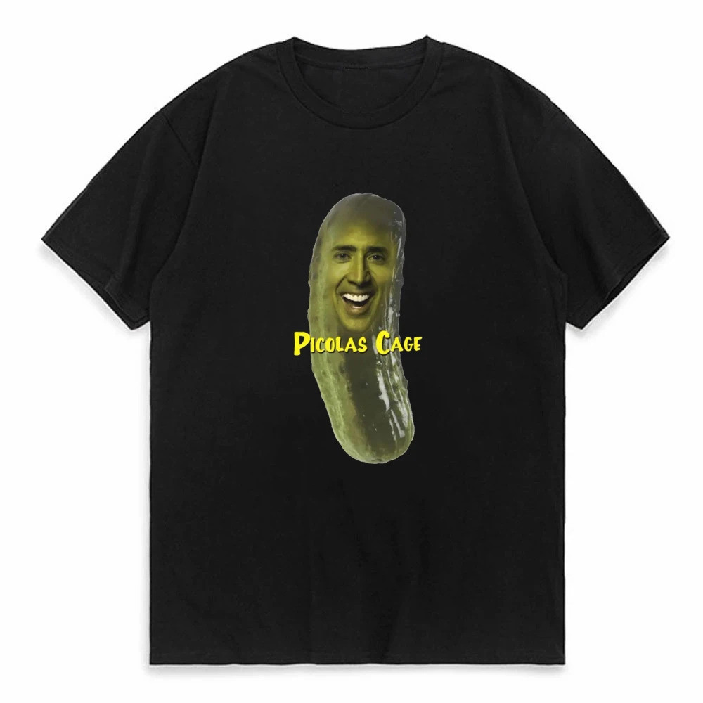 ใหม่ Picolas Cage T เสื้อดอง Picolas Pickolas Nicolas Cage Meme 4chan Dank Meme ตลก Nicholas O คอ To