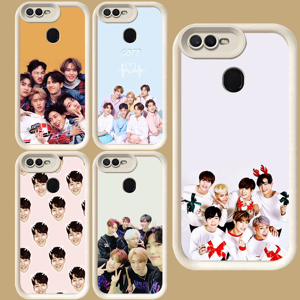 R104 GOT7 เคสสําหรับ OPPO A12 F5 A12s A1K A12E A5S A3S F9 A5 F7 A7 Pro สีขาว